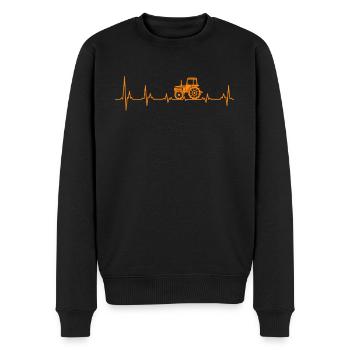 Trekker cadeau agricole tracteur agrobus - Pull Premium bio Homme - noir - Devant - Nico (187cm)
