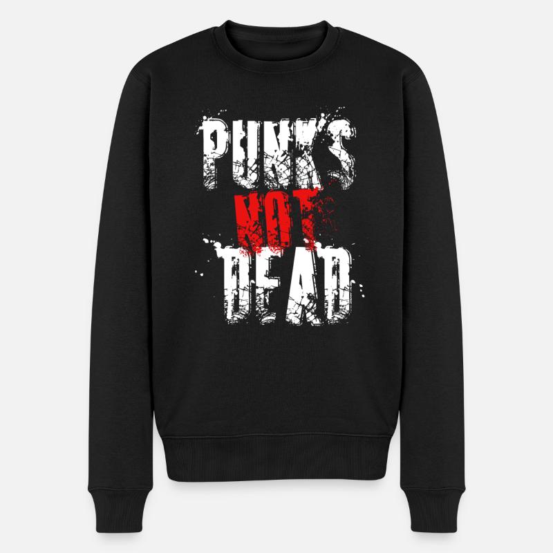 Punk is not Dead Punks Rock Punker Rockmusik - Pull Premium bio Homme - noir