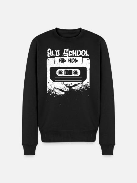 Old School Hip Hop 90'erne Rap Rap Music Music - Økologisk premium-sweatshirt til mænd - sort