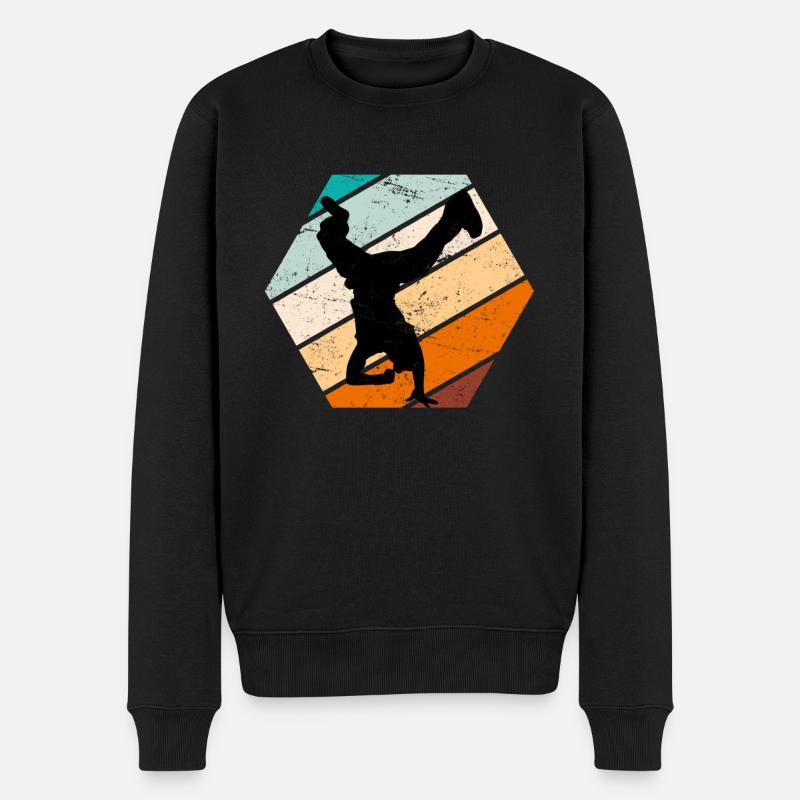 Breakdance Retro Breakdancer B-Boy - Pull Premium bio Homme - noir