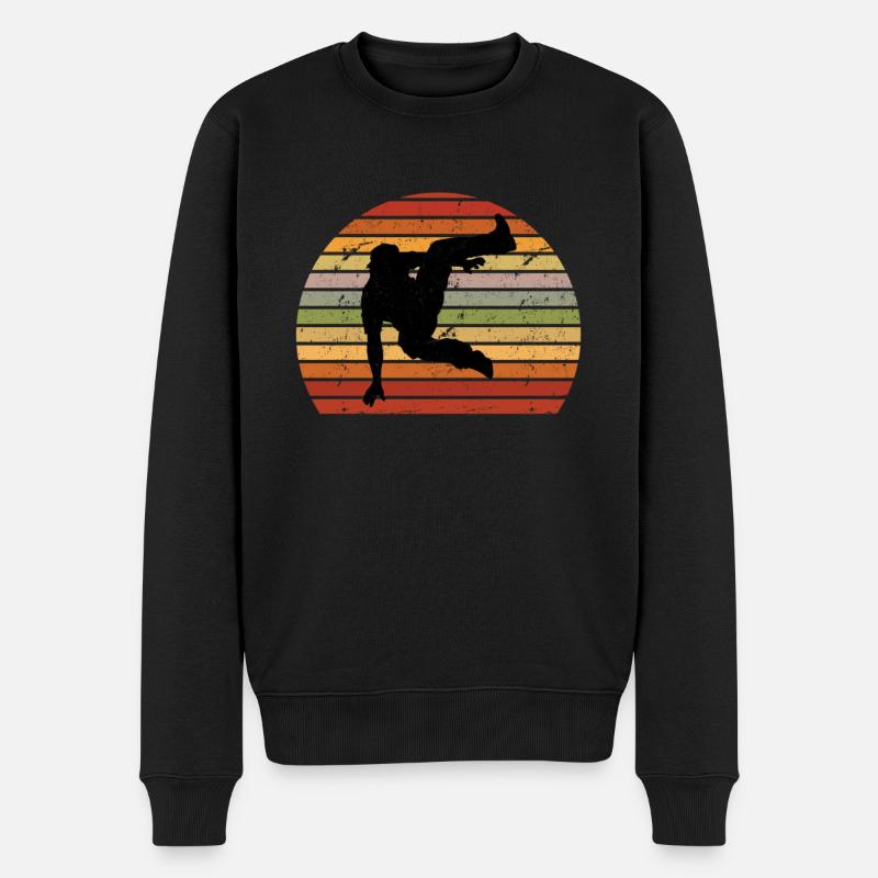 Urban Dance Breakdancer Silhouette Breakdance - Pull Premium bio Homme - noir