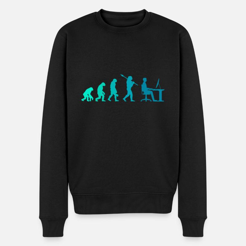 Programmeur Evolution Bureau bureau cadeau - Pull Premium bio Homme - noir