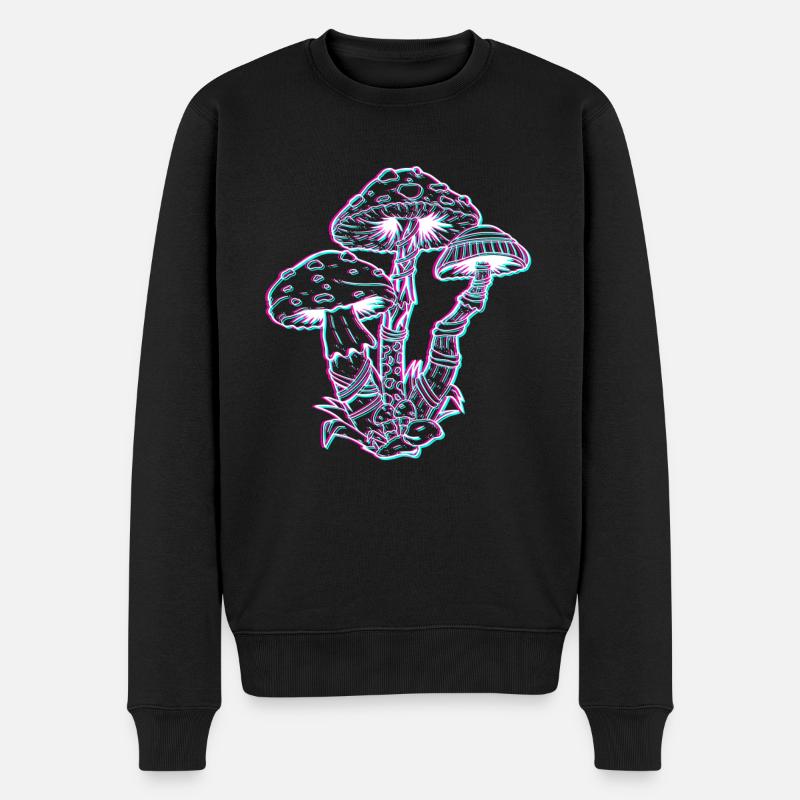 Drogue Champignons Party LSD Acid - Pull Premium bio Homme - noir