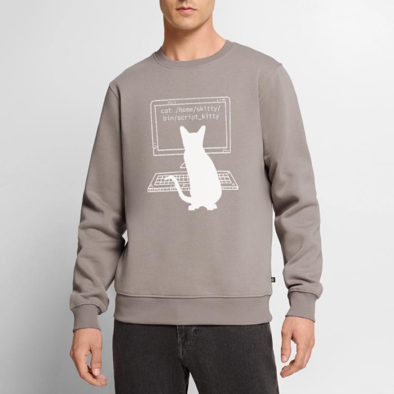 Programmer Coder Computer Scientist Fun Cats Men's Premium Organic Jumper