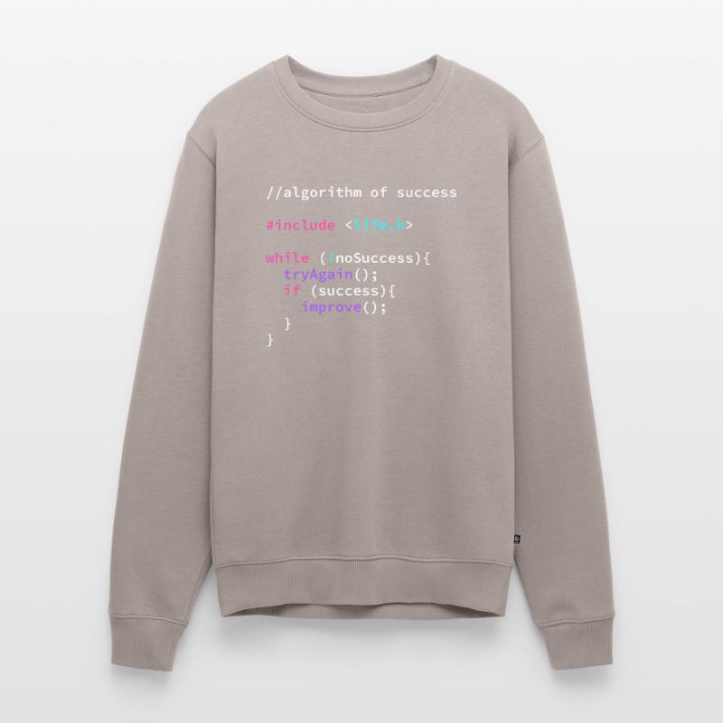 Algorithm Success Programmer Program Code Men's Premium Organic Jumper