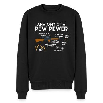 Anatomy of a Pew Pewer Gewehr Jagdgewehr Jäger - Männer Premium Bio Pullover - Schwarz - Vorne - Nico (187cm)