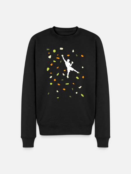 Klatrevæg Klatring Bouldering Klatring - Økologisk premium-sweatshirt til mænd - sort