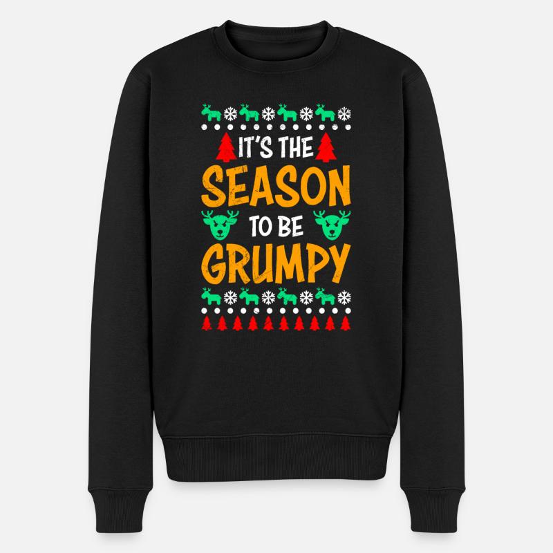 Muffin de Noël Anti Noël - Pull Premium bio Homme - noir