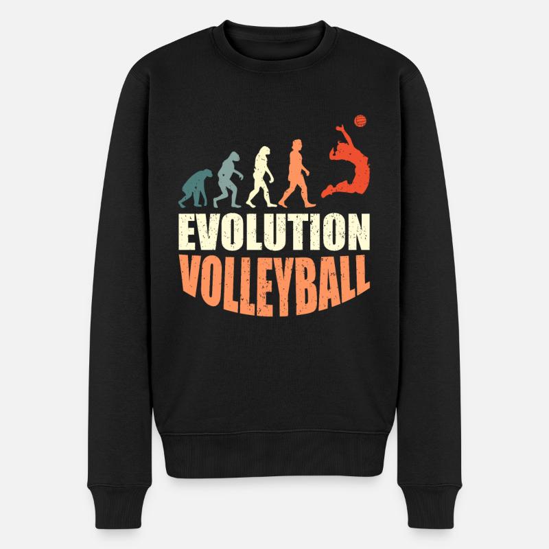 Joueur de volleyball Evolution Volleyball - Pull Premium bio Homme - noir