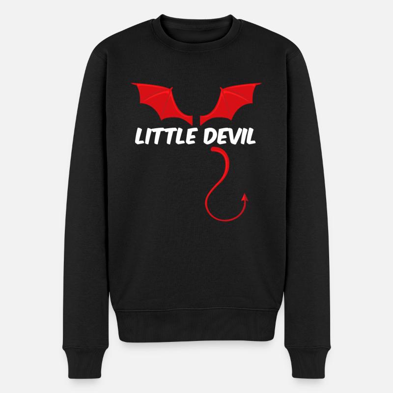 Petit Diable Diable Ange Diable - Pull Premium bio Homme - noir