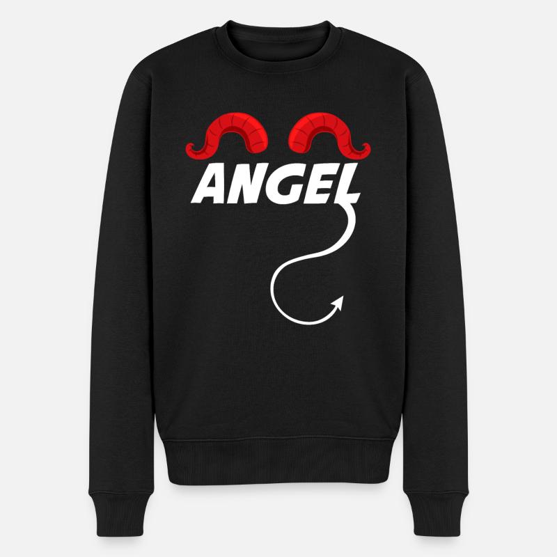 Ange Diable Ange Diable - Pull Premium bio Homme - noir