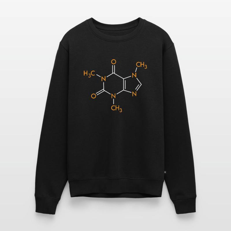 Coffee Drinker Caffeine Structural Formula Coffee Men's Premium Organic Jumper
