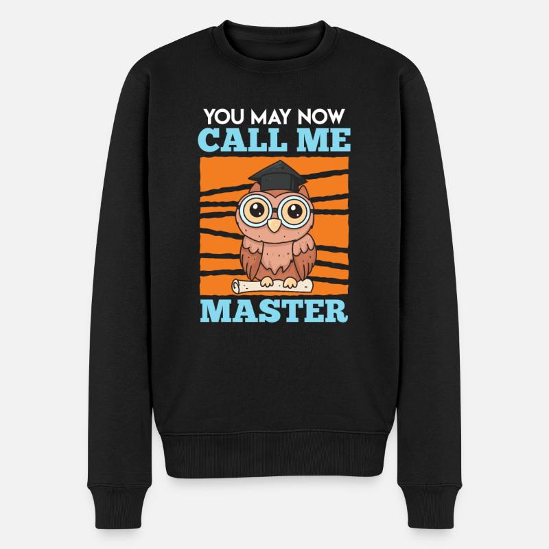 Master Master Owl Master 2022 - Pull Premium bio Homme - noir