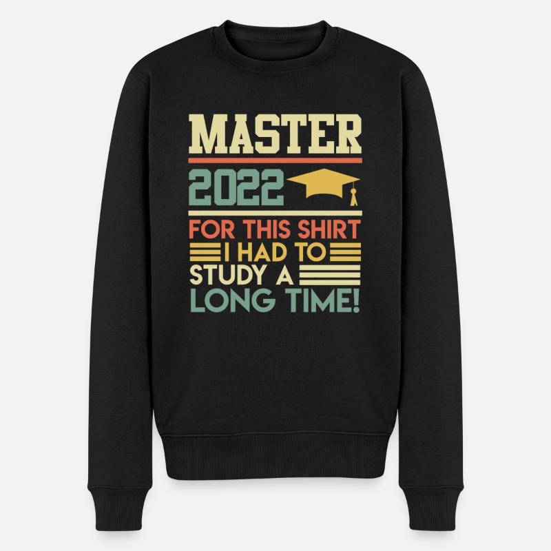 Master apprentissage long Master 2022 - Pull Premium bio Homme - noir