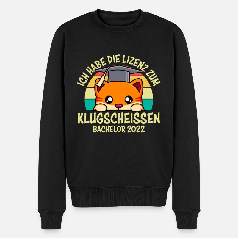 Lizenz zum Klugscheißen Bachelor 2022 Bachelor - Männer Premium Bio Pullover - Schwarz