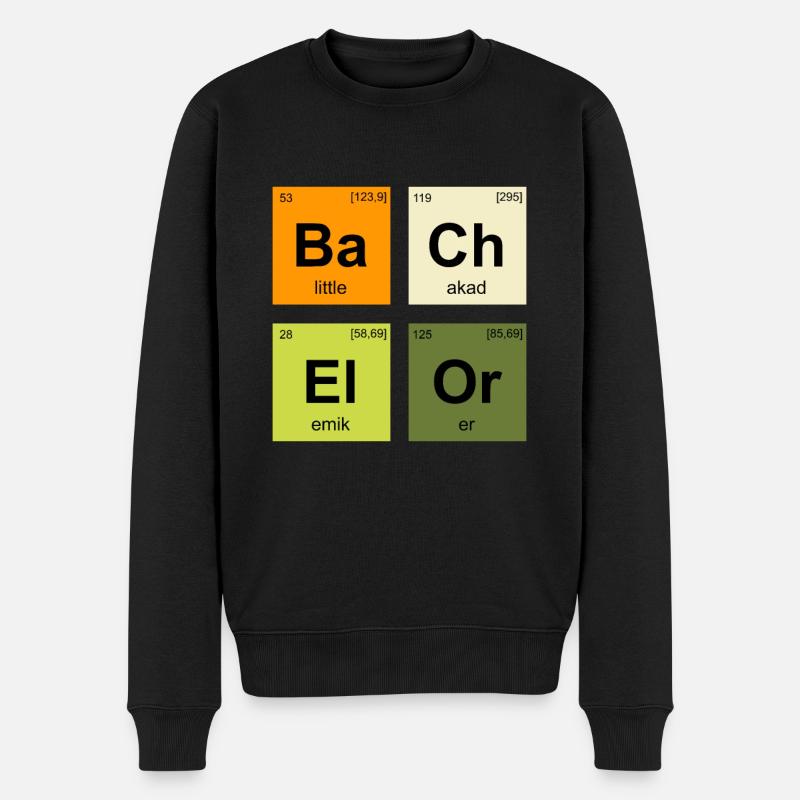 Bachelorabschluss Bachelor Abschluss - Männer Premium Bio Pullover - Schwarz