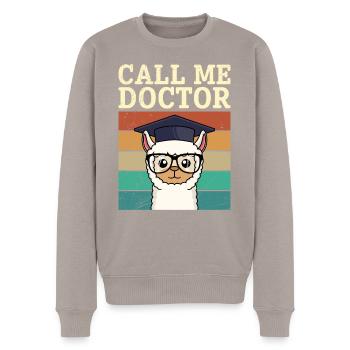 Appelez-moi Docteur Dissertation Doctorat réussi - Pull Premium bio Homme - taupe - Devant - Nico (187cm)