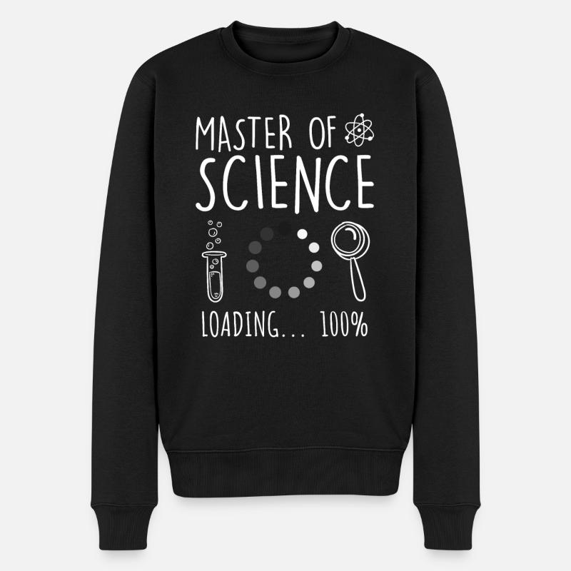 Master of Science Master Abschluss - Männer Premium Bio Pullover - Schwarz
