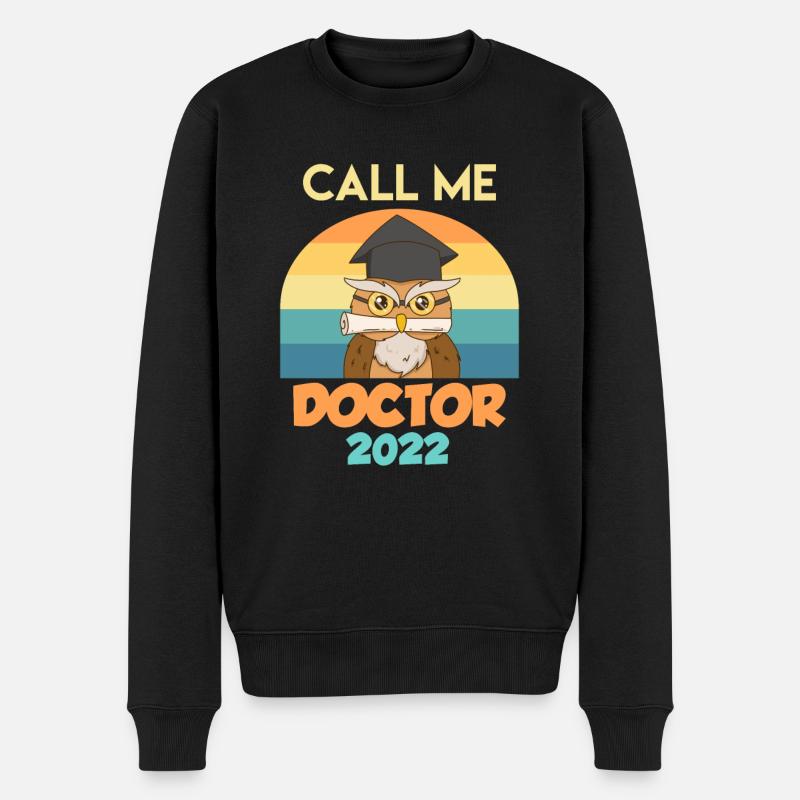 Appelez-moi Docteur 2022 PhD - Pull Premium bio Homme - noir