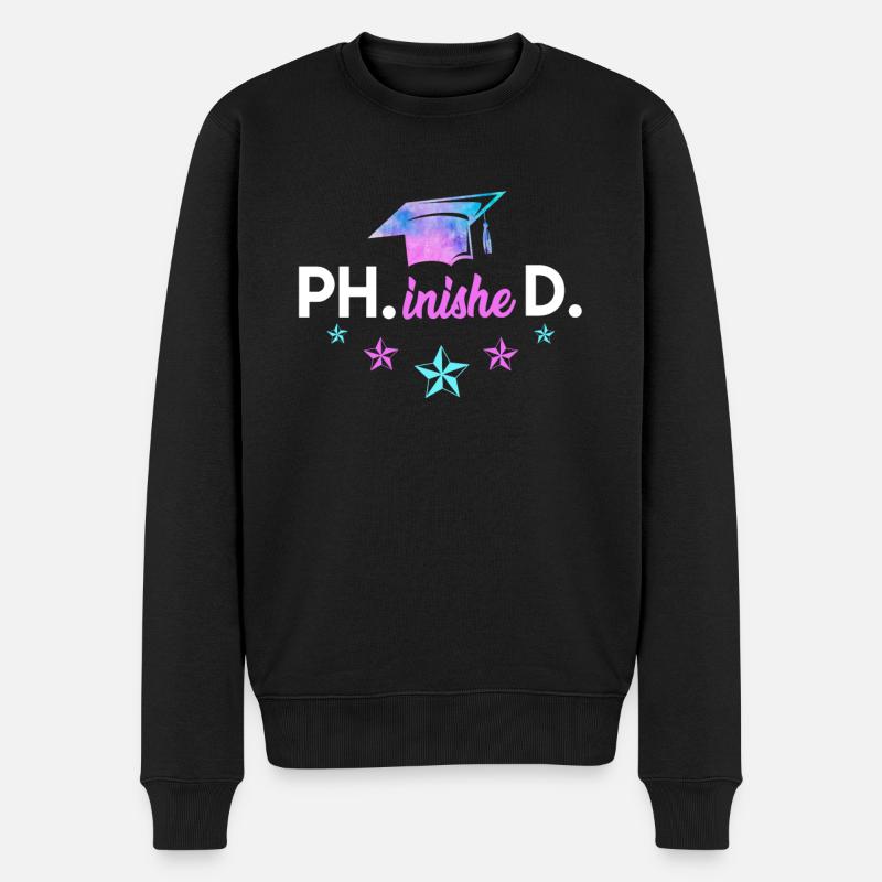 Doctorat terminé 2022 Doctorat phinished - Pull Premium bio Homme - noir