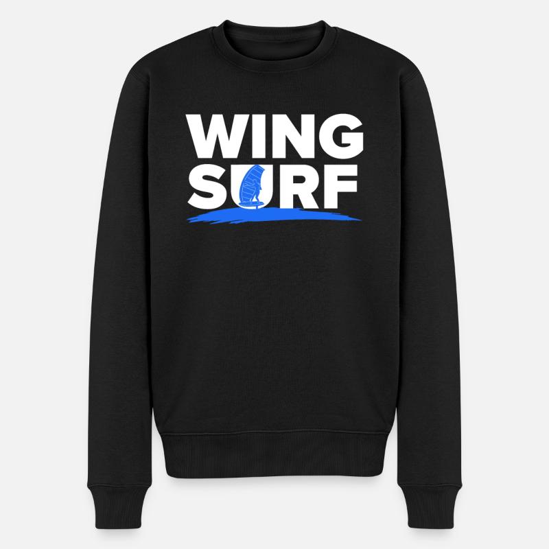 Wing Surf Wing Foil Wingsurf - Pull Premium bio Homme - noir