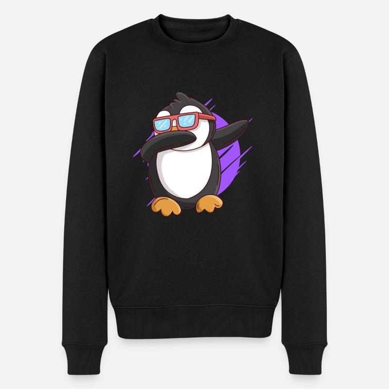 Dabbing Penguin Enfants - Pull Premium bio Homme - noir