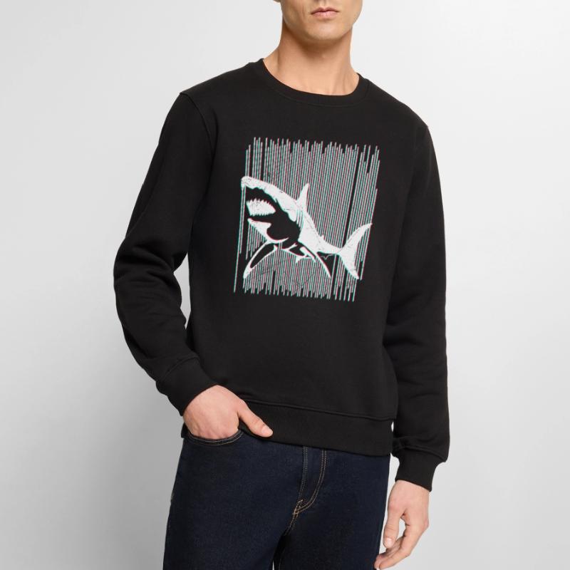 Shark Great White Shark Diver Biologiste marin Pull Premium bio Homme