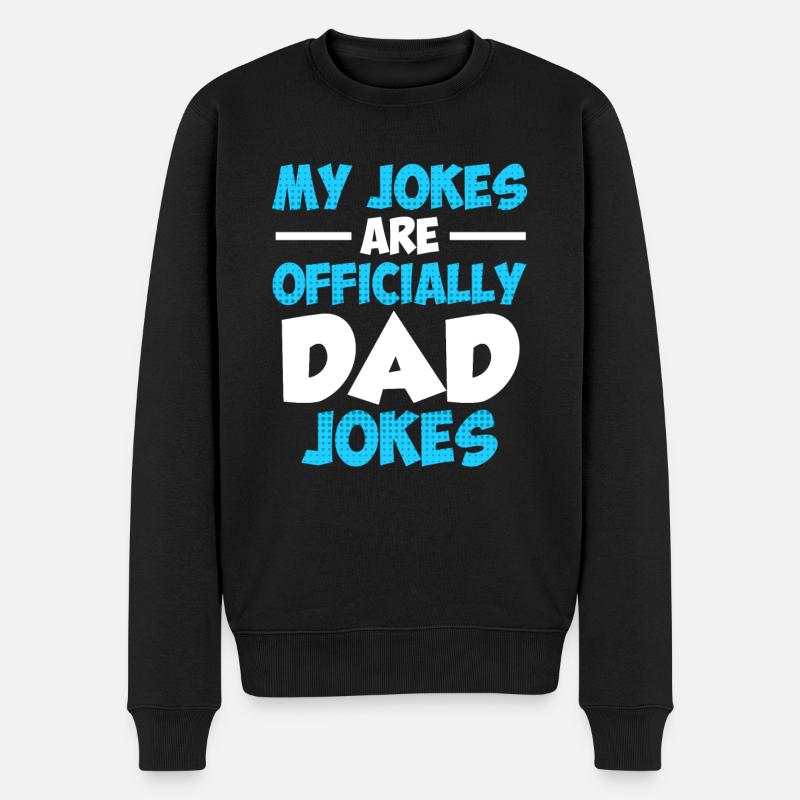 Papa-to-be Papa Blagues Papa Blagues - Pull Premium bio Homme - noir