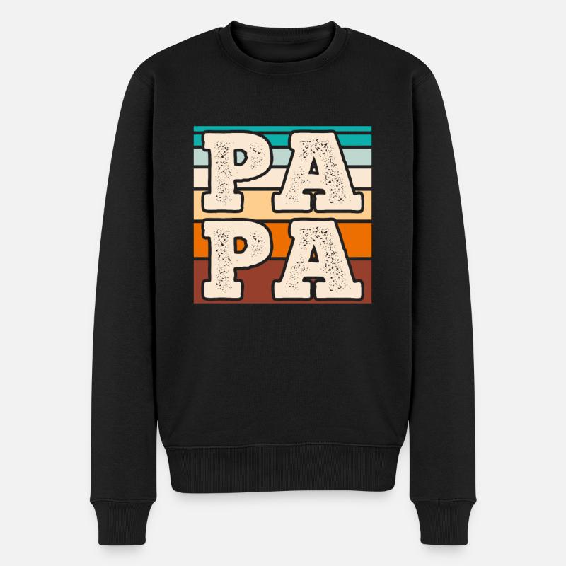 Papa - Pull Premium bio Homme - noir