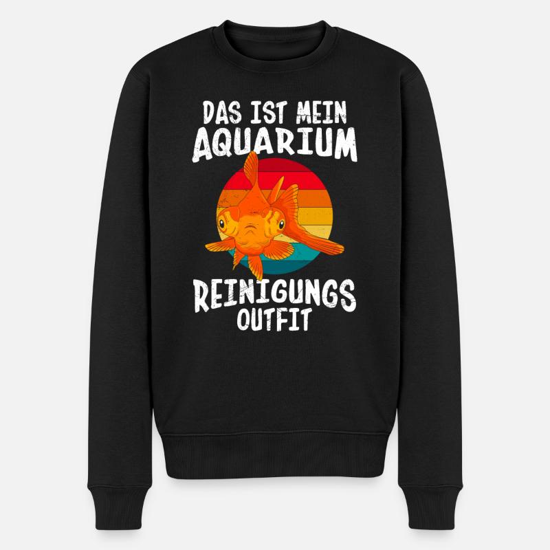 Aquarianer Aquarium Reinigung - Männer Premium Bio Pullover - Schwarz