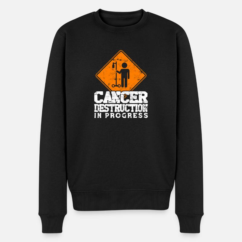 Krebszerstörung im Gange - Chemo Hospital - Männer Premium Bio Pullover - Schwarz