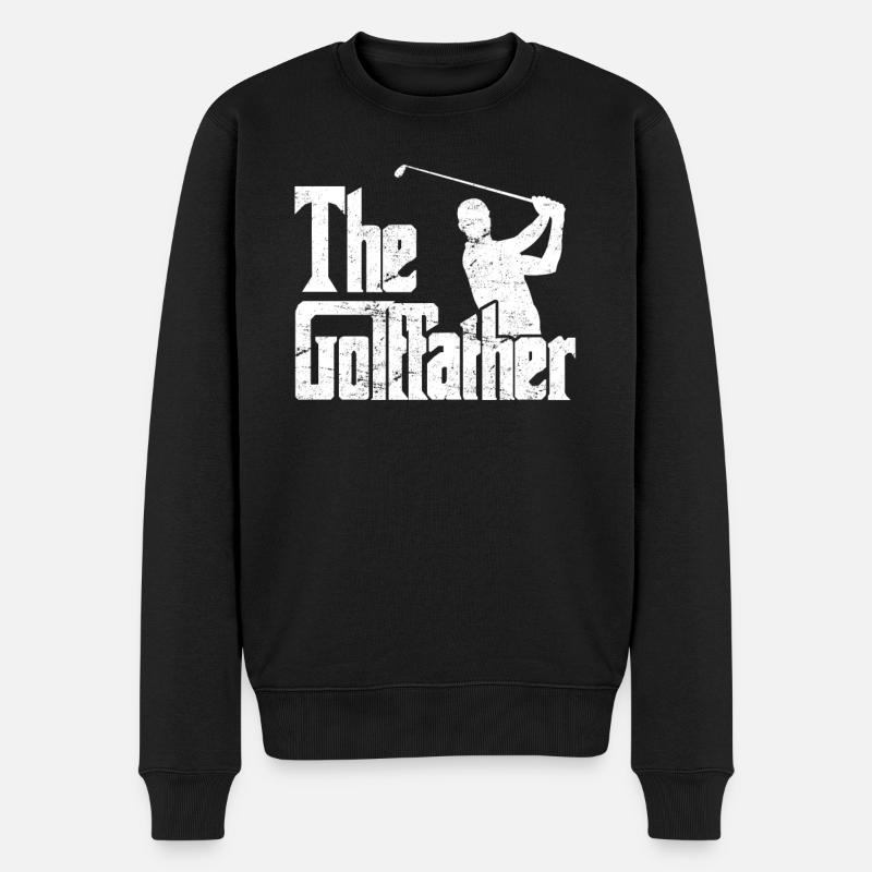 Le Golffather Golfspieler Golfeur - Pull Premium bio Homme - noir