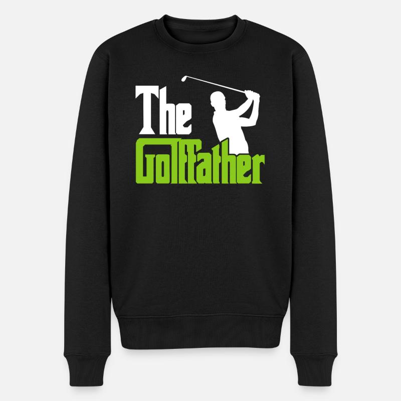 Le Golffather Golfspieler Golfeur - Pull Premium bio Homme - noir