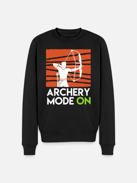 Archery Mode On Compoundbogen - Männer Premium Bio Pullover - Schwarz