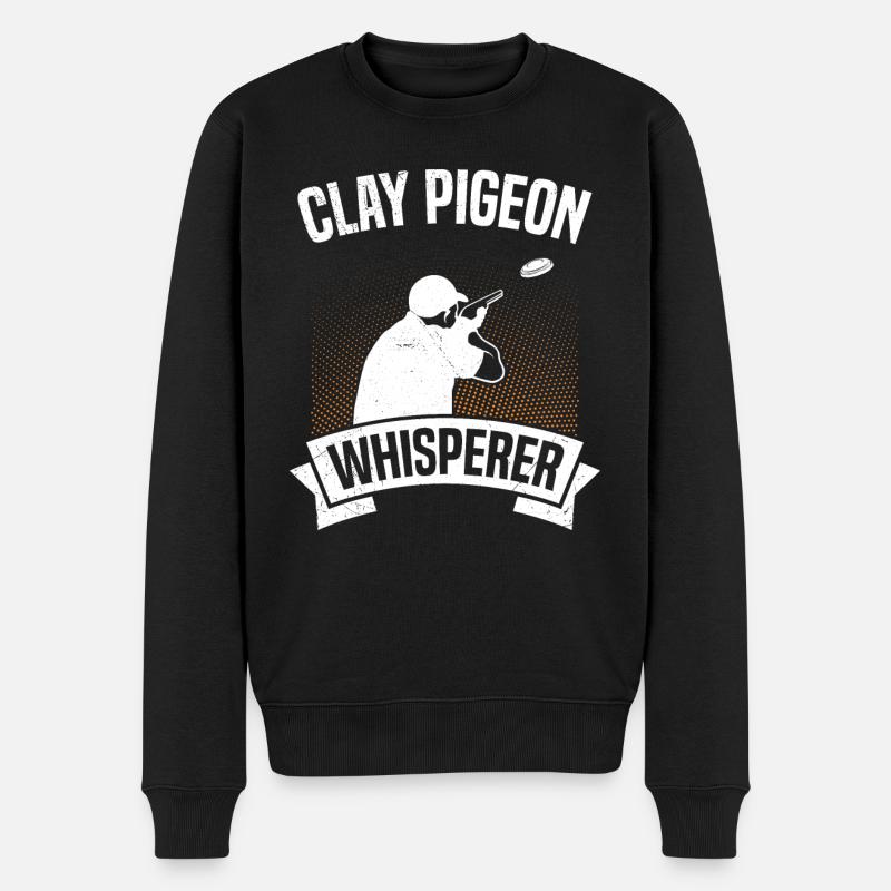 Chuchoteur de pigeon d’argile - Pull Premium bio Homme - noir