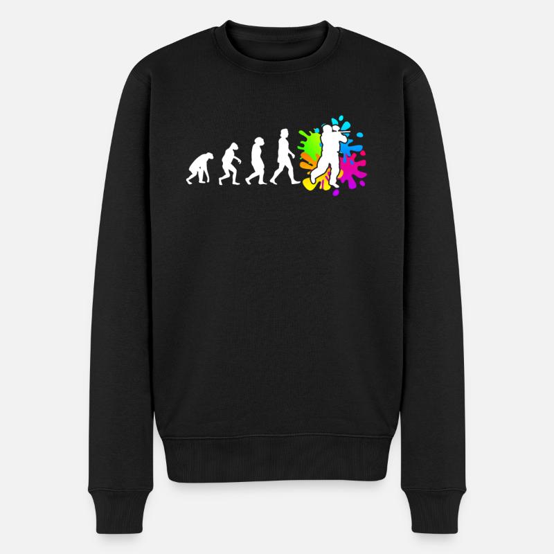 Paintball Evolution Paintballer - Men's Premium Organic Jumper - black