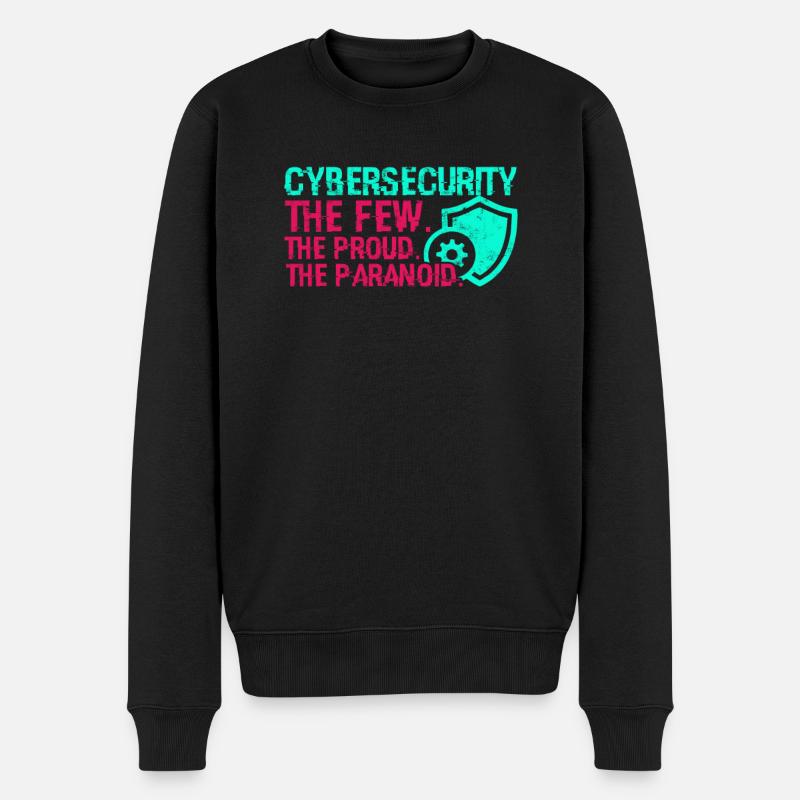 Cybersécurité Les quelques-uns Les fiers Les paranoïaques - - Pull Premium bio Homme - noir