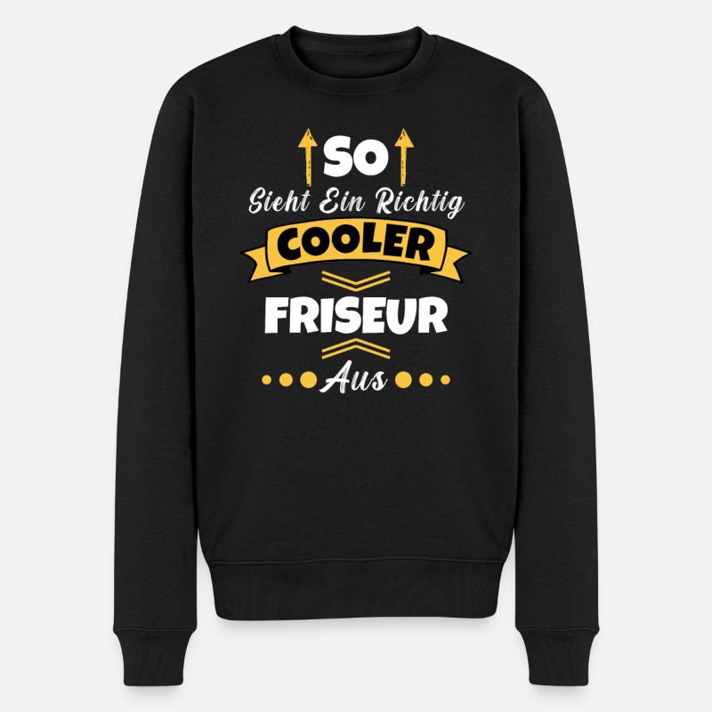 So Sieht Ein Richtig Cooler Gebäudereiniger aus - Männer Premium Bio Pullover - Schwarz