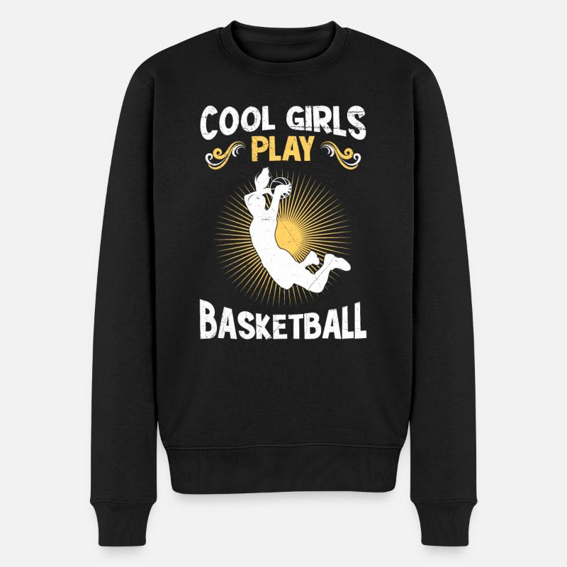 Basket-ball féminin - Pull Premium bio Homme - noir