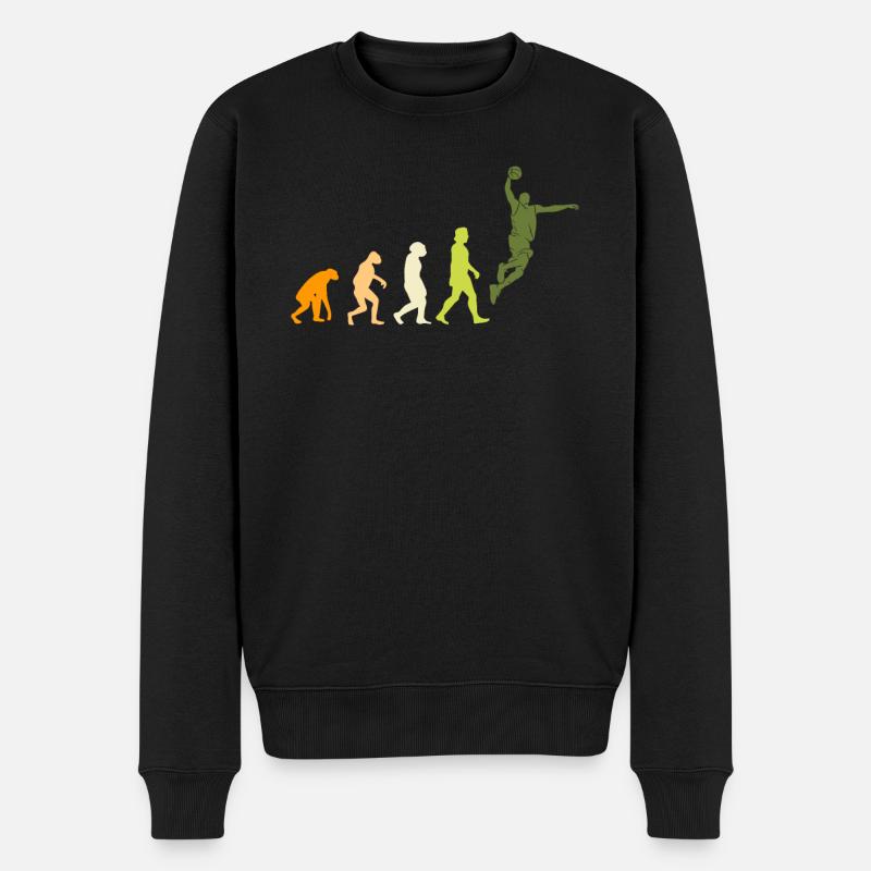 Joueur de basket-ball Basketball Evolution - Pull Premium bio Homme - noir