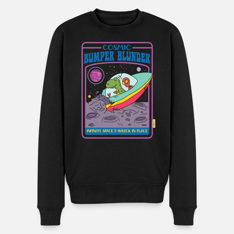 Cosmic Bumper - Infinite Space - T-Wreck In Place - Männer Premium Bio Pullover - Schwarz