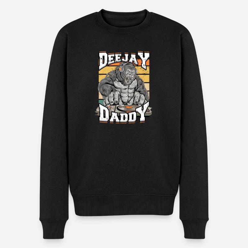 Deejay Daddy - vinyle - Pull Premium bio Homme - noir