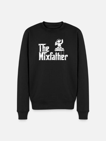 The Mixfather - turntable - Men's Premium Organic Jumper - black