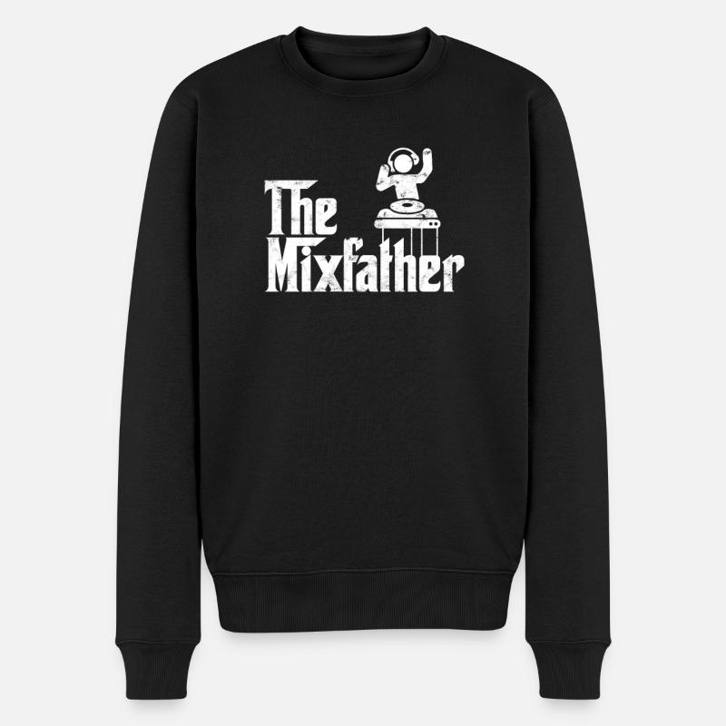 Le Mixfather - platine vinyle - Pull Premium bio Homme - noir
