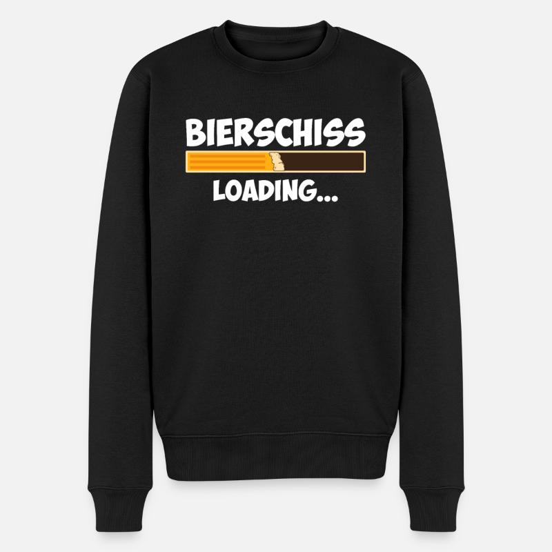 Bierschiss loading - Männer Premium Bio Pullover - Schwarz