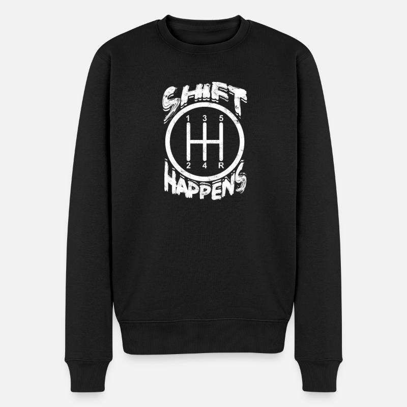 Shift Happens - américain - Pull Premium bio Homme - noir