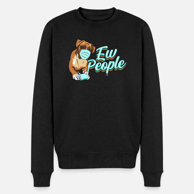 Ew People - meilleur ami humain - Pull Premium bio Homme - noir