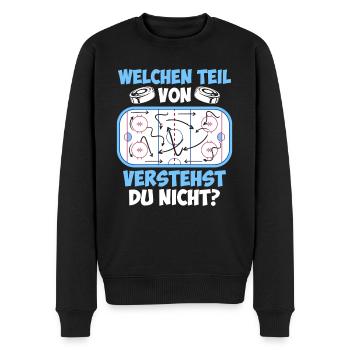 Eishockey Taktik Eishockeyspieler Eishockey - Männer Premium Bio Pullover - Schwarz - Vorne - Nico (187cm)