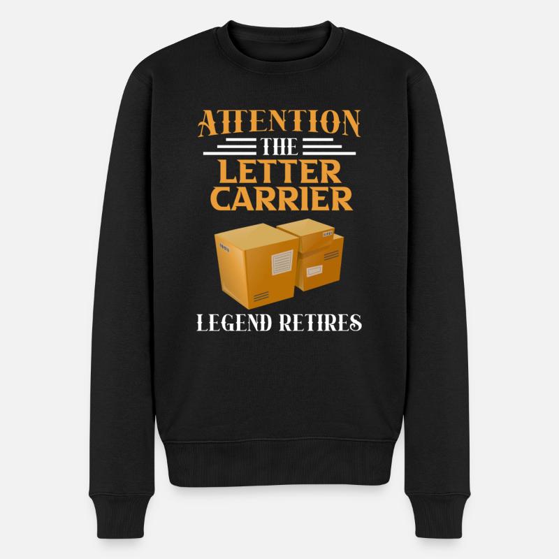 Postman Legend prend sa retraite - Pull Premium bio Homme - noir