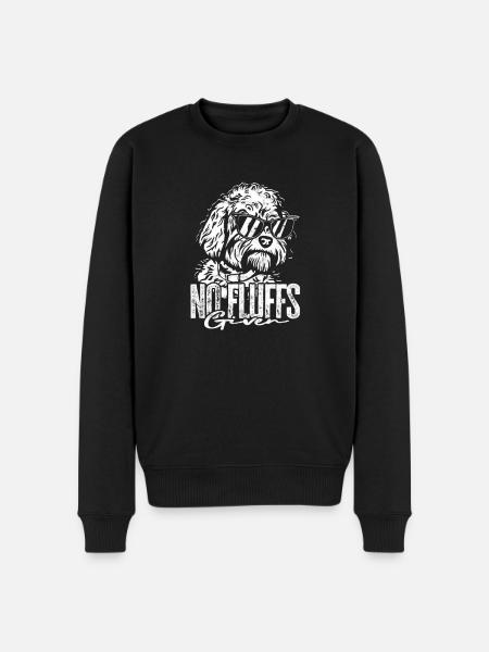 No fluffs given - hooman - Men's Premium Organic Jumper - black